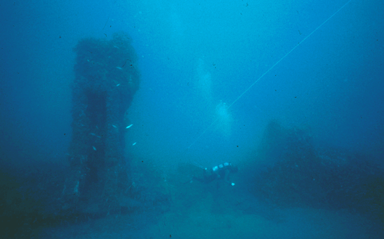 View from the Starboard side of the Nevada, Dive Hatteras photo