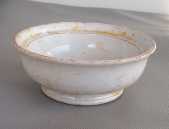 Small china bowl recoverd from Manuela Oct 2011 by diver Charlie Bullis - DiveHatteras photo